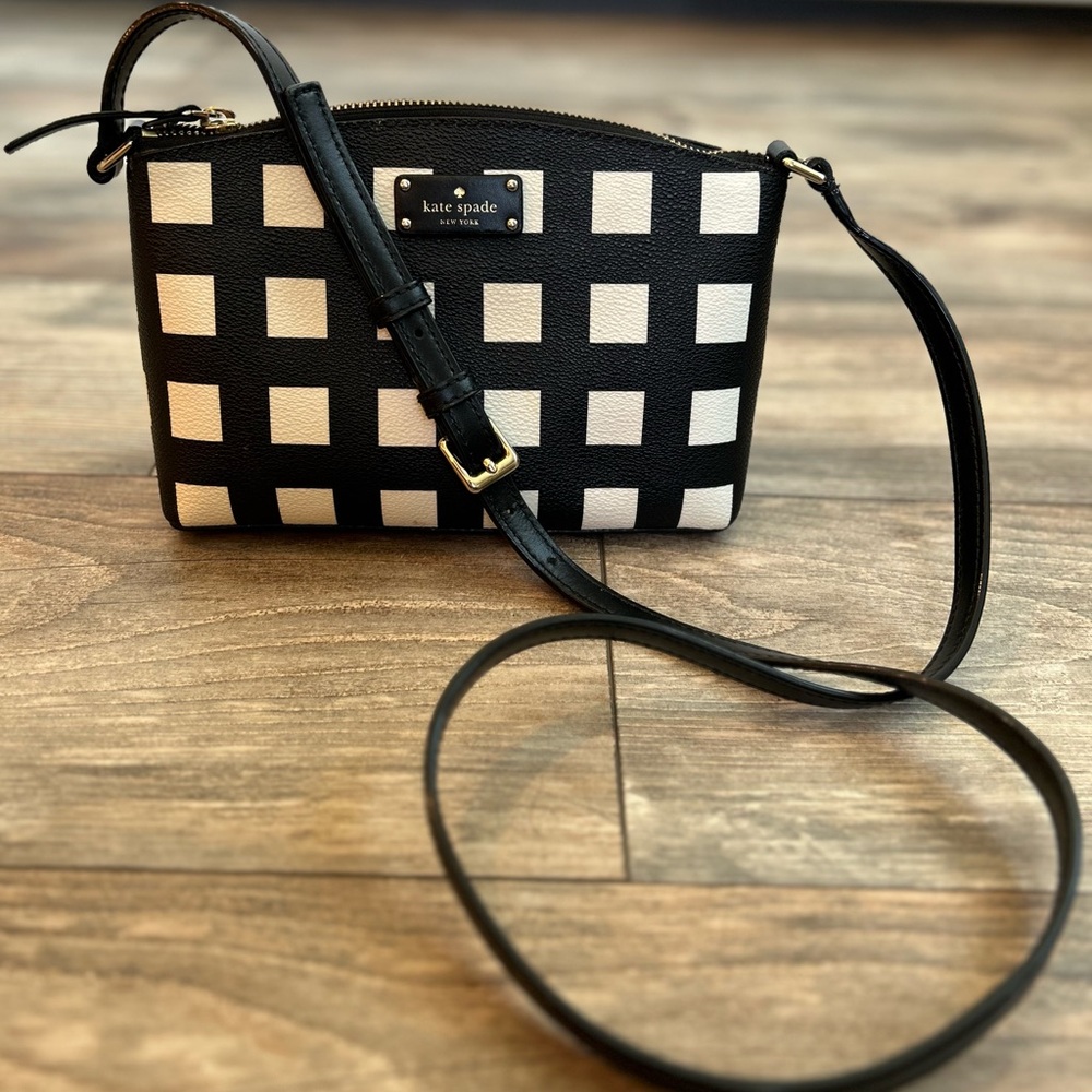 Kate Spade Millie Grove Street Printed Popartchck Gingham Crossbody Bag